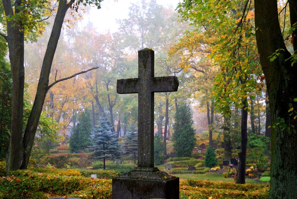 cross on the graveyard